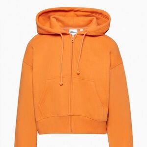 Aritzia Tna Cozy Fleece Boyfriend Zip Up